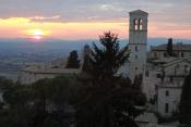 Am Abend zurück in Assisi 